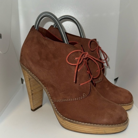 Cole Haan Stephanie Nike Air Platform Oxford Chukka Ankle Booties Women’s 8 - Picture 1 of 11